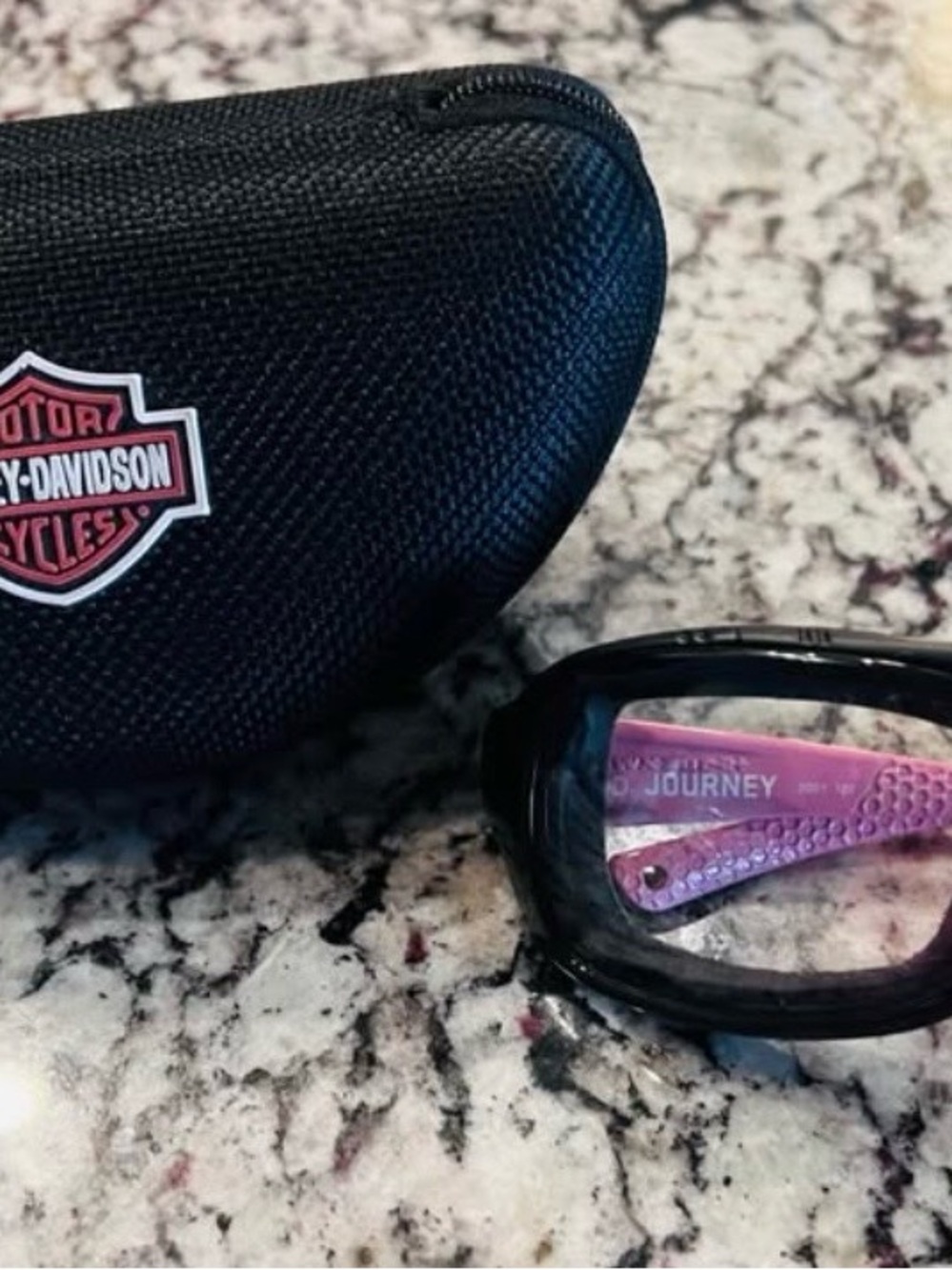 Harley-Davidson Black Sunglasses with Pink Temples